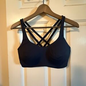 Old Navy Navy Blue Crisscross Sports Bra